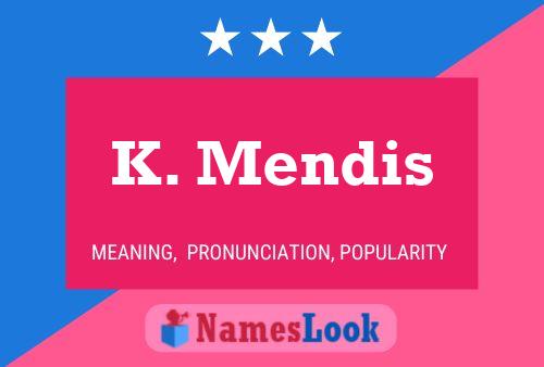 ملصق اسم K. Mendis