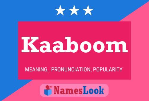 ملصق اسم Kaaboom