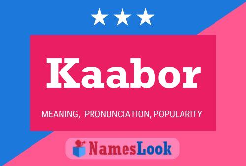 ملصق اسم Kaabor