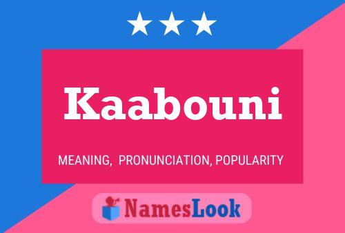 ملصق اسم Kaabouni