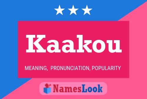 ملصق اسم Kaakou