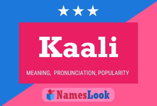 ملصق اسم Kaali