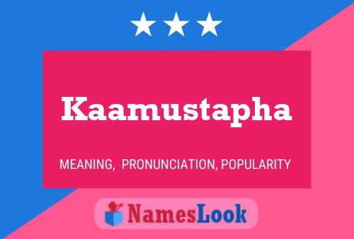 ملصق اسم Kaamustapha