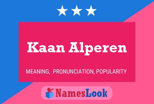 ملصق اسم Kaan Alperen