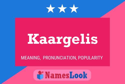 ملصق اسم Kaargelis