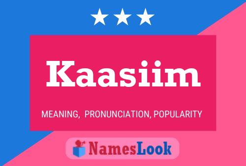 ملصق اسم Kaasiim