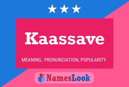 ملصق اسم Kaassave