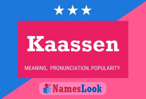 ملصق اسم Kaassen