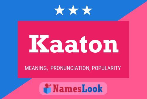 ملصق اسم Kaaton