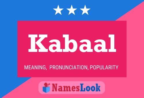 ملصق اسم Kabaal