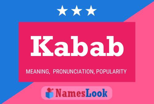 ملصق اسم Kabab