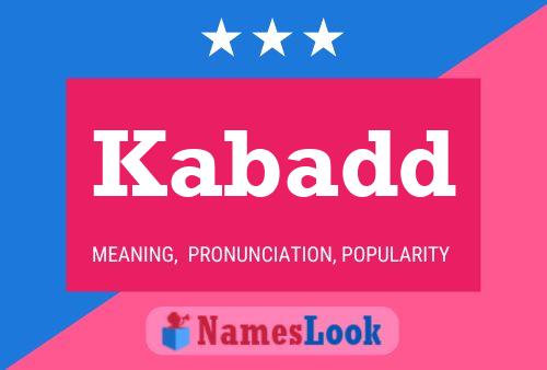 ملصق اسم Kabadd