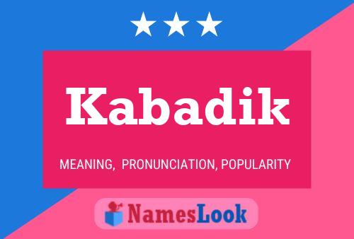 ملصق اسم Kabadik