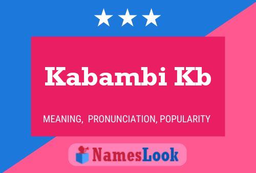 ملصق اسم Kabambi Kb