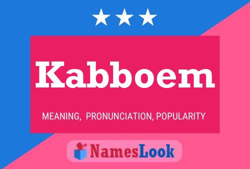 ملصق اسم Kabboem