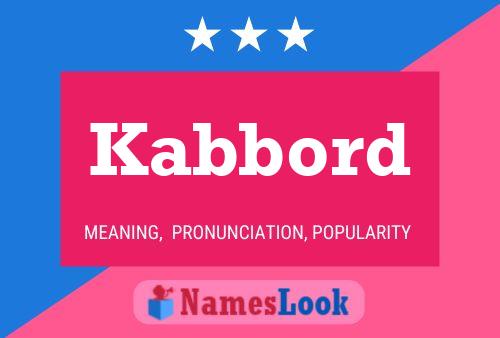 ملصق اسم Kabbord