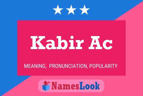 ملصق اسم Kabir Ac