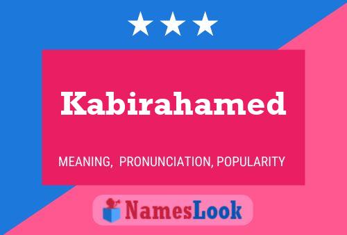 ملصق اسم Kabirahamed