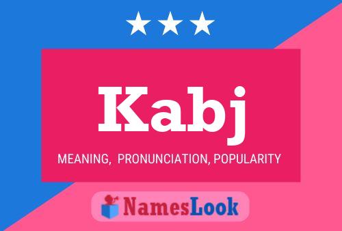 ملصق اسم Kabj