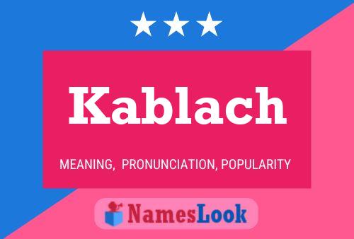 ملصق اسم Kablach