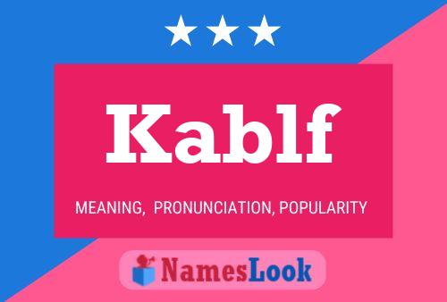 ملصق اسم Kablf