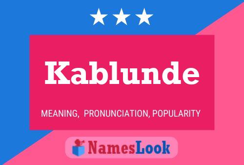 ملصق اسم Kablunde