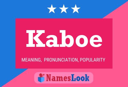 ملصق اسم Kaboe