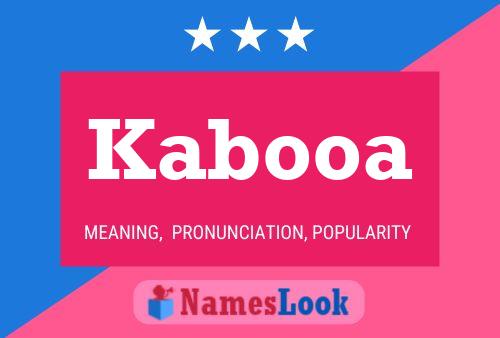 ملصق اسم Kabooa