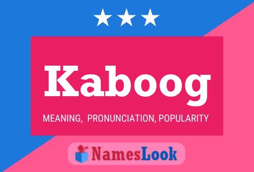 ملصق اسم Kaboog