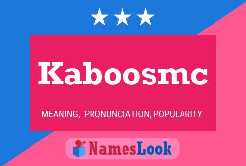 ملصق اسم Kaboosmc