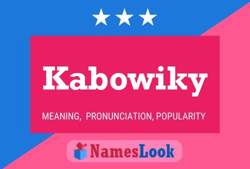 ملصق اسم Kabowiky