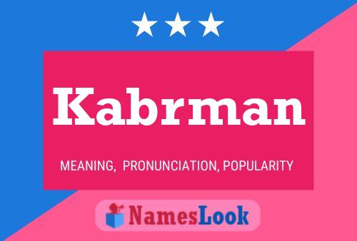 ملصق اسم Kabrman