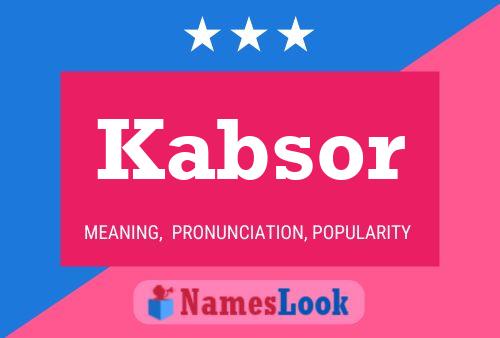 ملصق اسم Kabsor