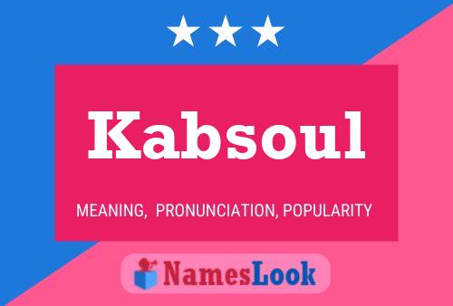 ملصق اسم Kabsoul