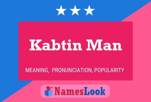 ملصق اسم Kabtin Man