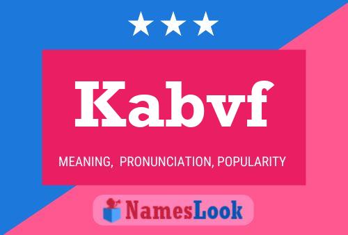 ملصق اسم Kabvf