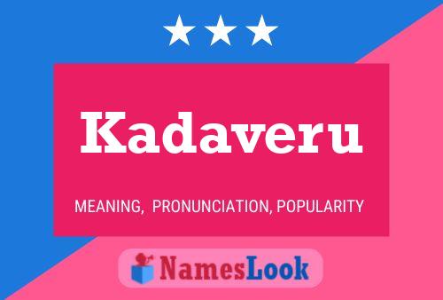 ملصق اسم Kadaveru