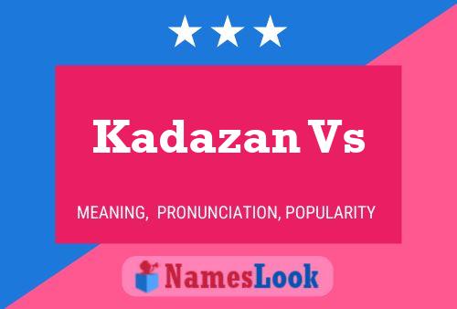 ملصق اسم Kadazan Vs