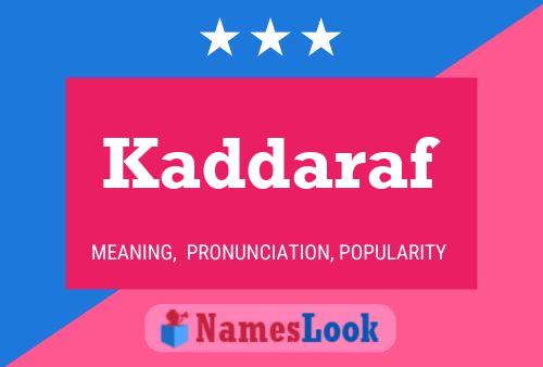 ملصق اسم Kaddaraf