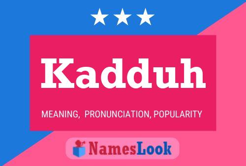 ملصق اسم Kadduh