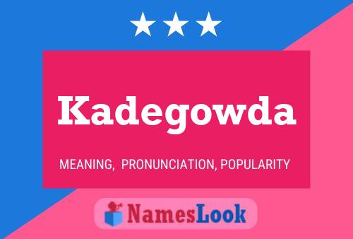 ملصق اسم Kadegowda