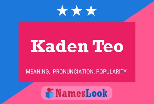 ملصق اسم Kaden Teo