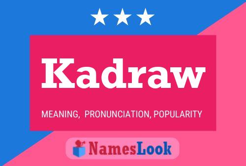 ملصق اسم Kadraw