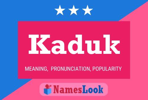 ملصق اسم Kaduk