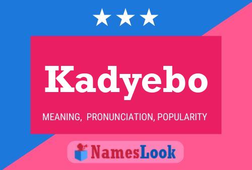 ملصق اسم Kadyebo