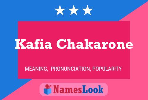 ملصق اسم Kafia Chakarone