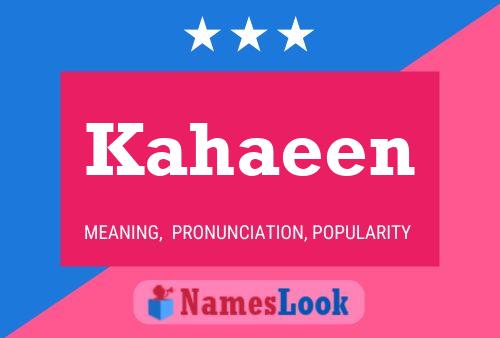 ملصق اسم Kahaeen