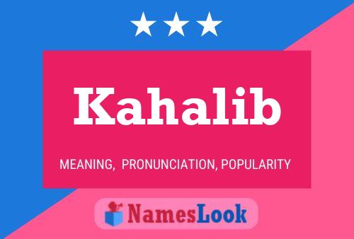 ملصق اسم Kahalib