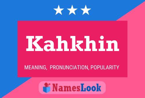 ملصق اسم Kahkhin