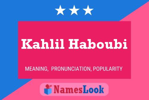 ملصق اسم Kahlil Haboubi